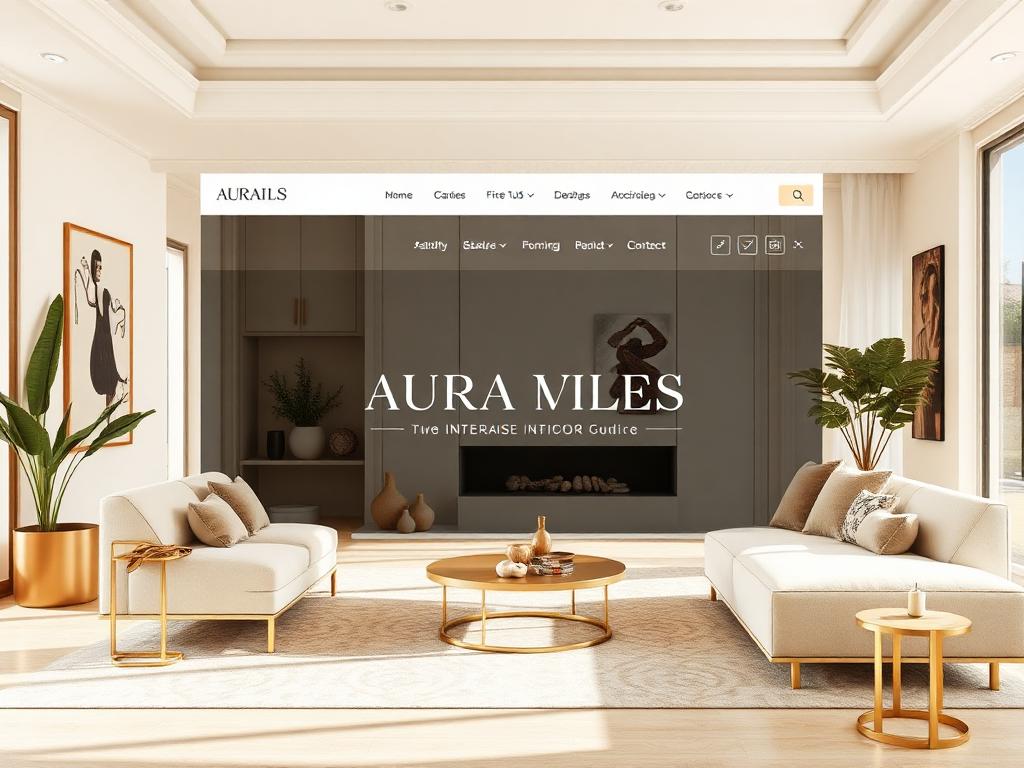 Aura Design Studio website by Tushar Chandane