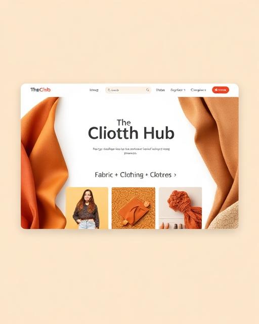 The Cloth Hub website by Tushar Chandane