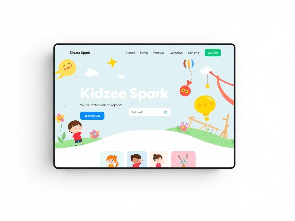Kidzee Spark website by Tushar Chandane
