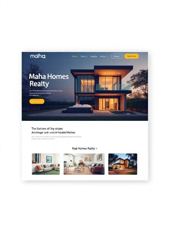 Maha Homes Realty website by Tushar Chandane