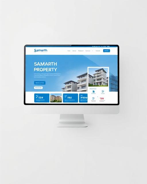 Samarth Property website by Tushar Chandane